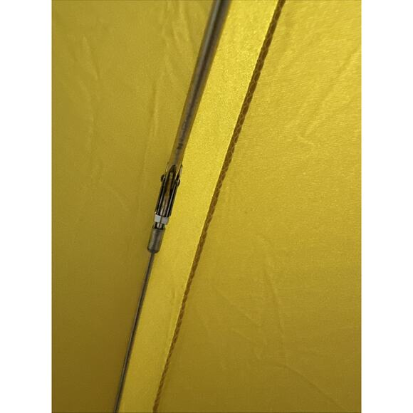 Vintage Yellow KNIRPS Folding Umbrella With Leather Case - Picture 5 of 8